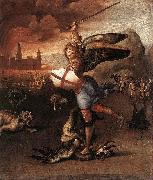 RAFFAELLO Sanzio St Michael and the Dragon sdr oil painting artist